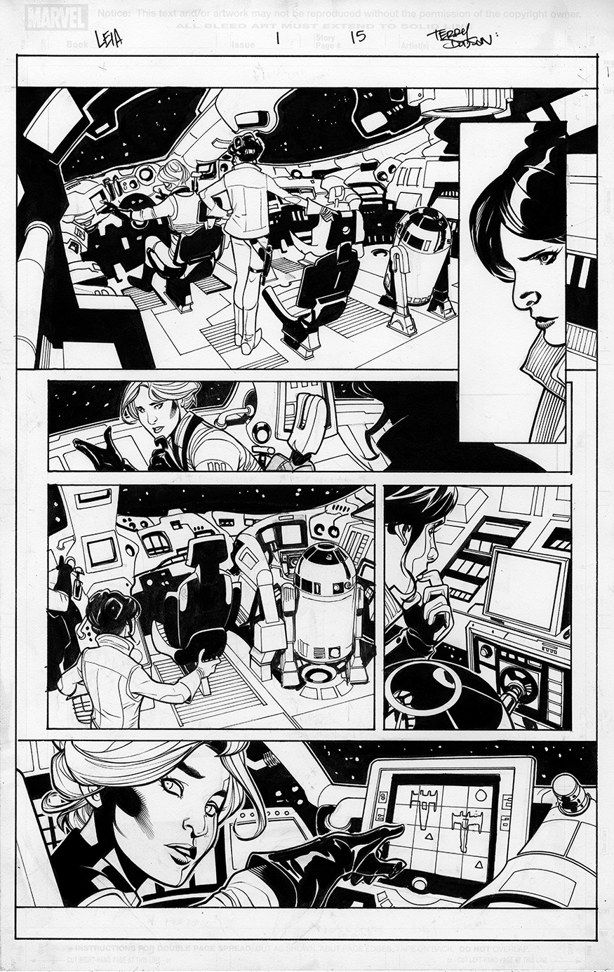 Star Wars: Princess Leia #1 Page 15 Inks