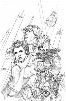 Star Wars: Shattered Empire 1 Variant Cover Pencil