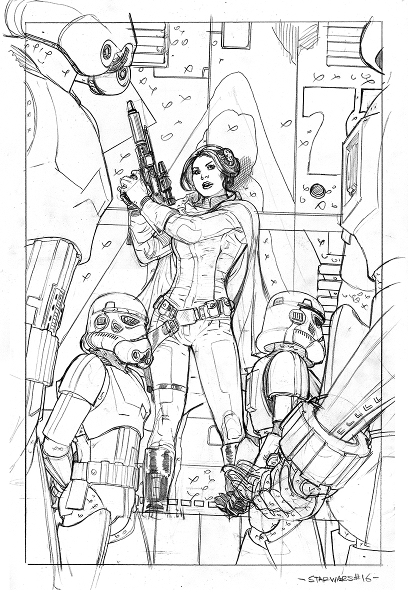 Star Wars #16 Cover Pencils