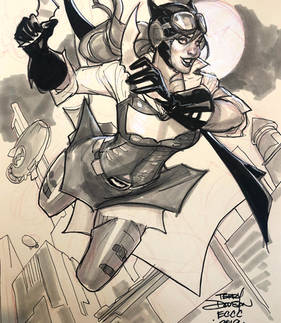 Steampunk Batgirl Sketch