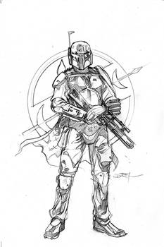 Star Wars Age of Rebellion - Boba  Cover Pencils