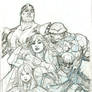 X-Men Fantastic Four 2 Cover Pencil