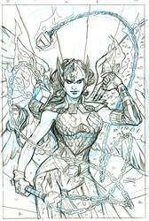 The MIGHY VALKYRIES 4 Cover Pencils