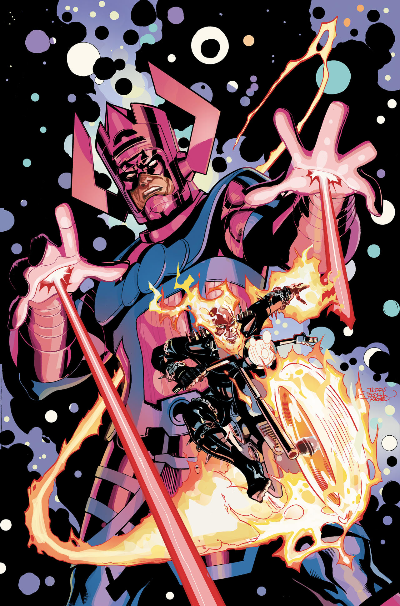 Ghost Rider vs Galactus Cover