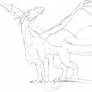 Light Jak Dragon -lineart-