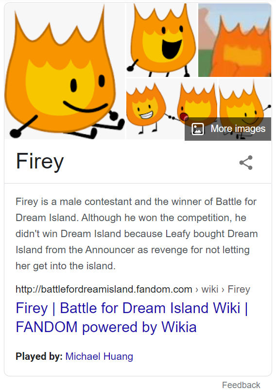 Firey, Battle for Dream Island Wiki