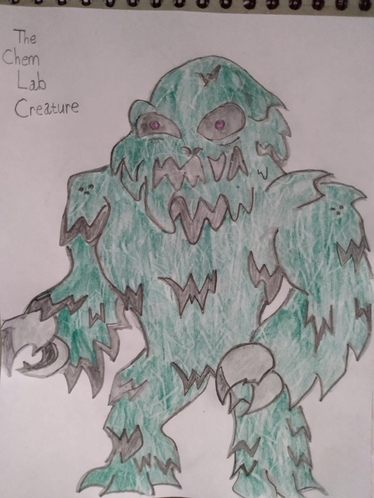 Lab Creature Drawing TBMOSDJR.: The Chem Lab Creature by lamarogre on DeviantArt