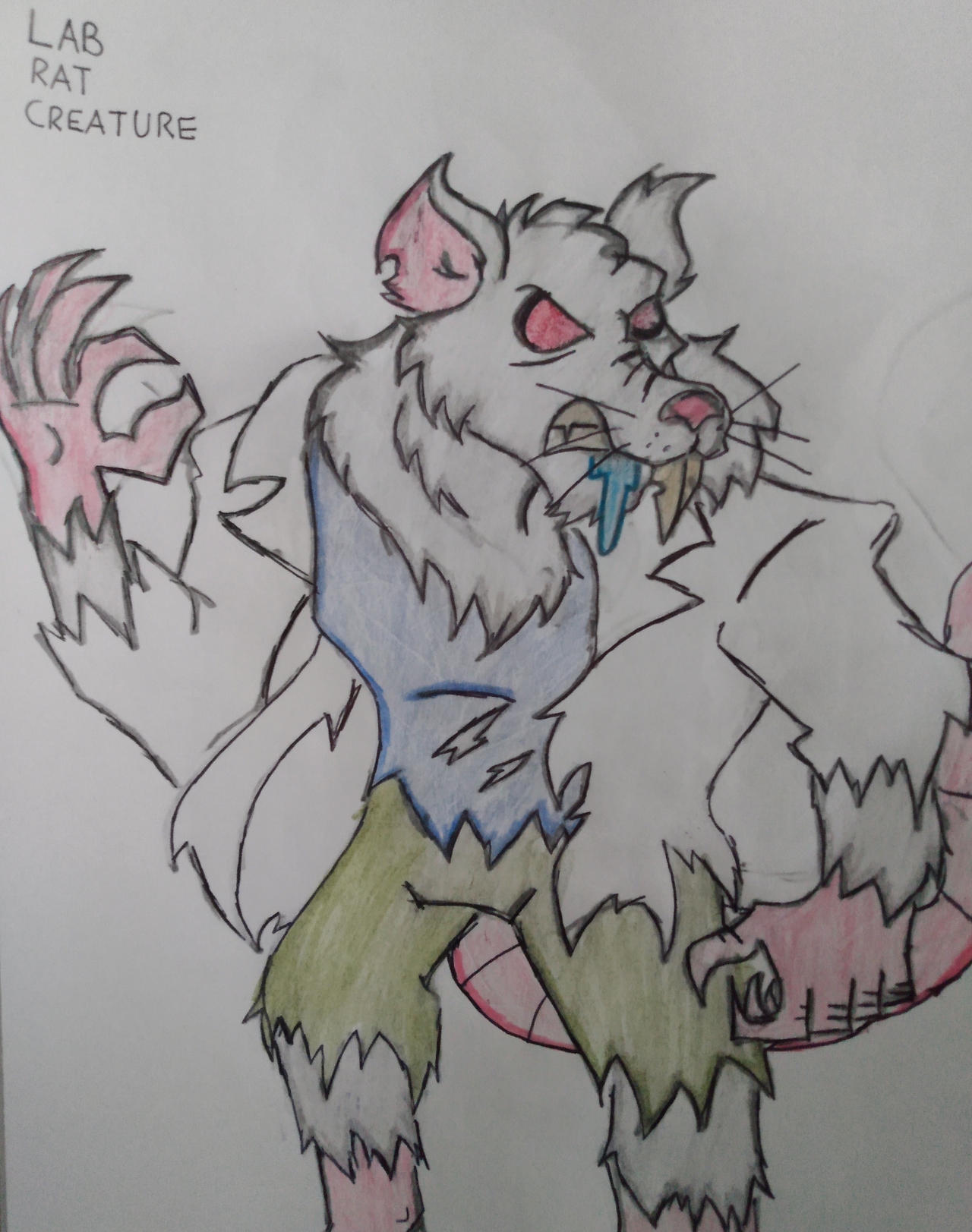 Lab Creature Drawing SDATMC: Lab Rat Creature by lamarogre on DeviantArt