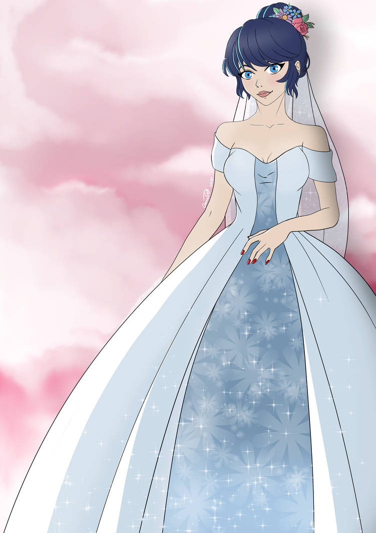 Marinette in next wedding dress by Cain88 on DeviantArt