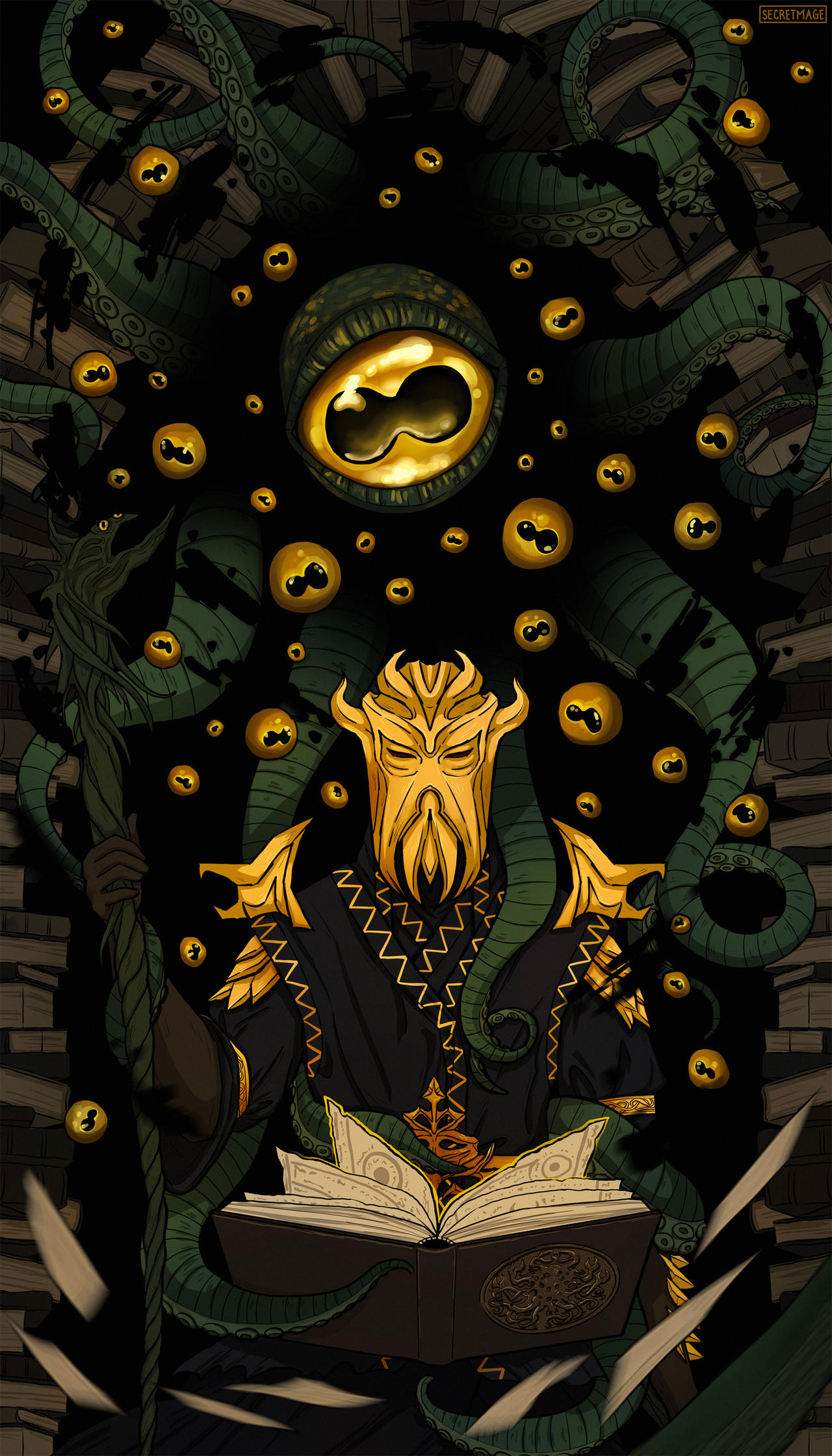 Hermaeus Mora's Champion by SecretMageArt on DeviantArt