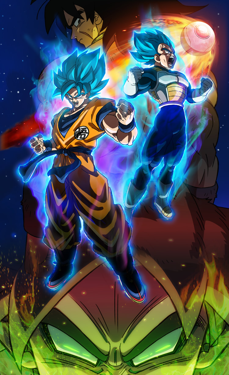 Dragonball Super BROLY 2018 Pôster Drawing  Dragon ball gt, Dragon ball z,  Goku e vegeta