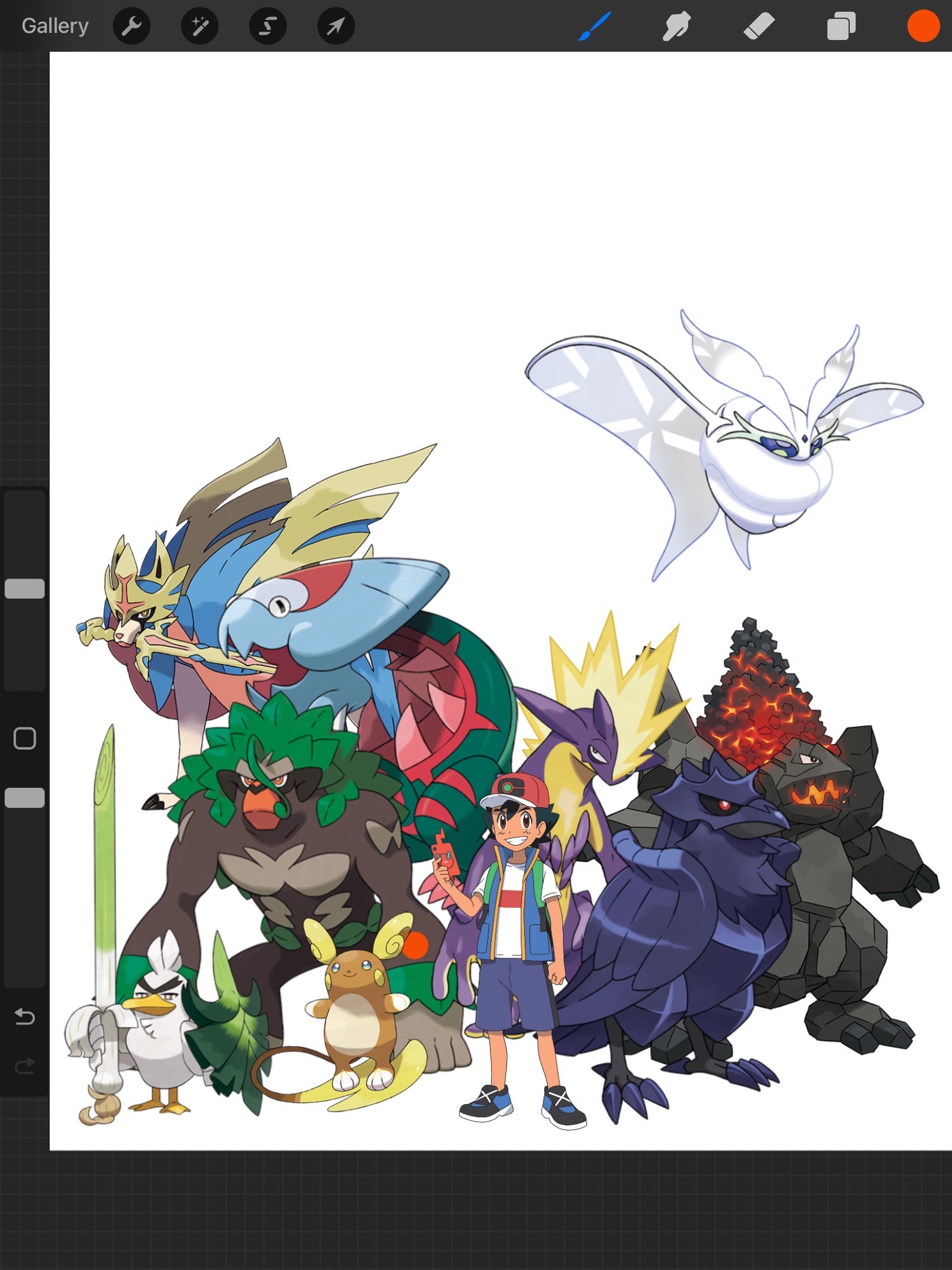 Galar Shellbert Ash's Galar team, improved by Speeder152 on DeviantArt