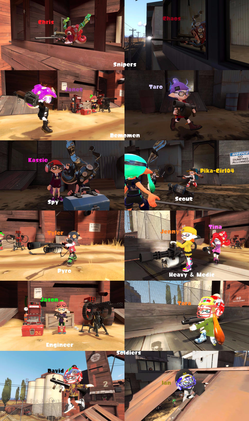 TF2 Classes by Pika-Girl04 on DeviantArt