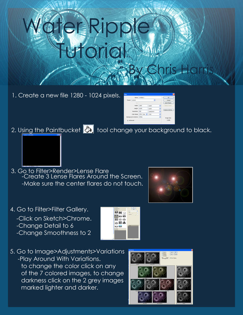 Water Ripples Tutorial by Snohawk on DeviantArt