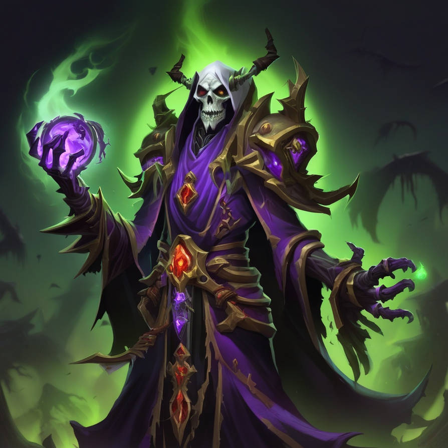 Deathlock Token undead warlock by artofenergy on DeviantArt