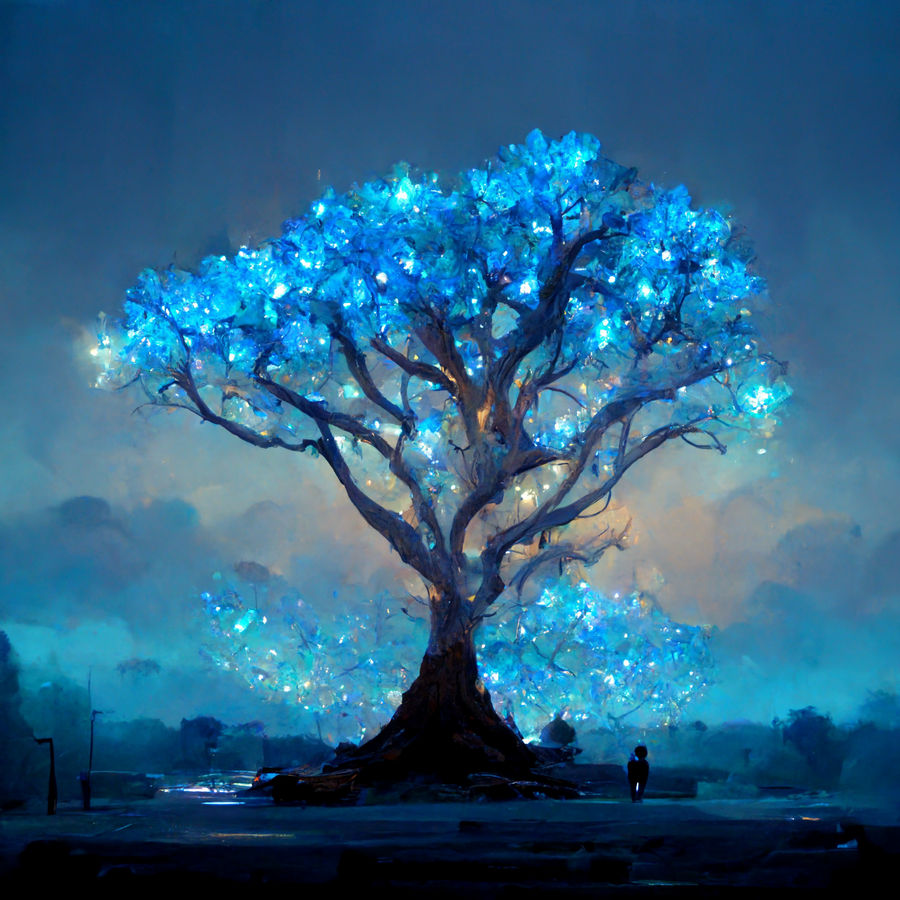 Blure crystal magic tree by Eynoxart on DeviantArt