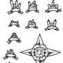 Black and White Overland Map Symbols