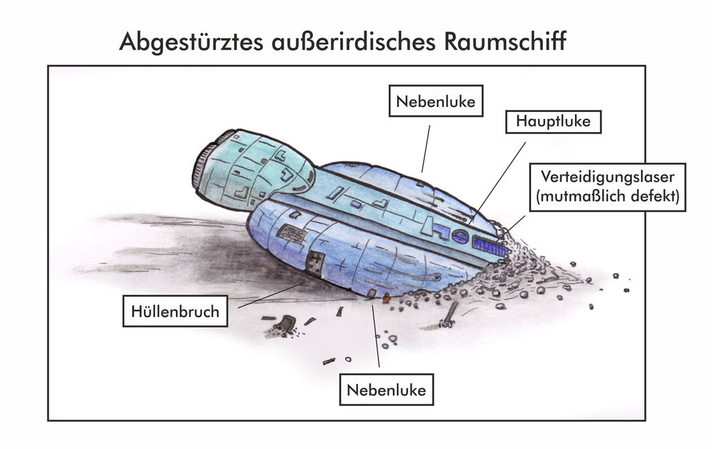Smashed Alien Container Crashed Alien Ship by DarthAsparagus on DeviantArt