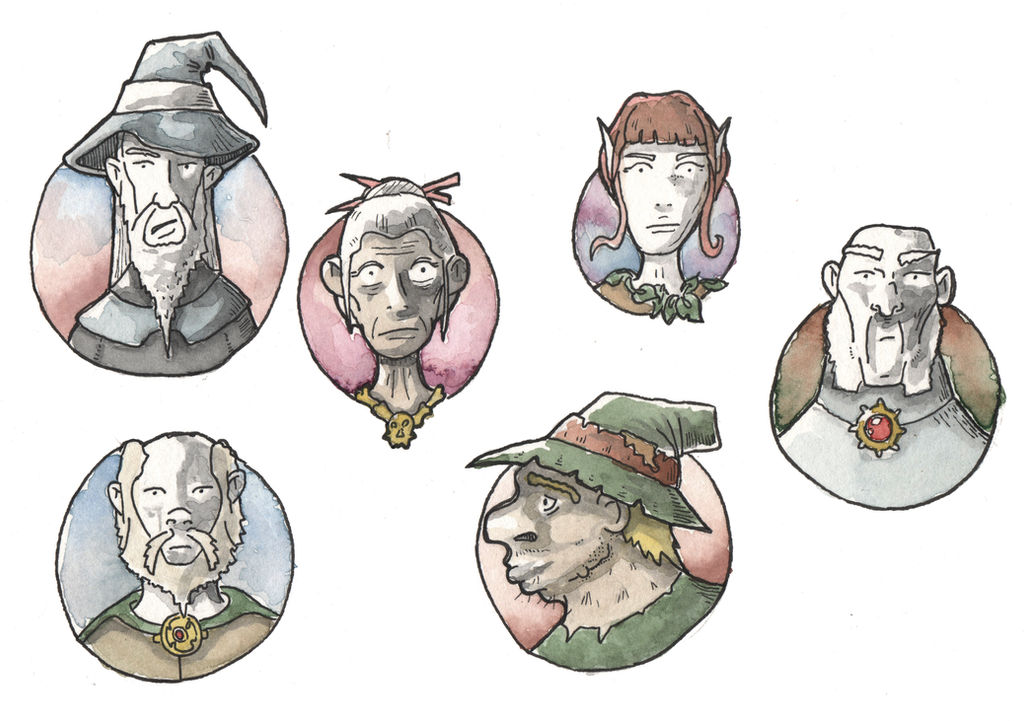 Magic Users Magic User Portraits by DarthAsparagus on DeviantArt