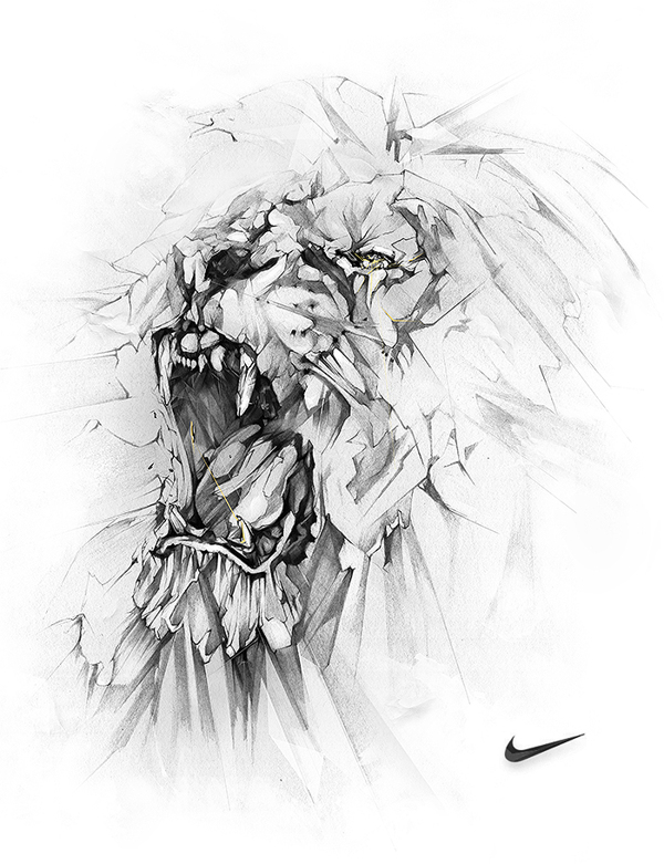 Nike Lion By Alexis Marcou