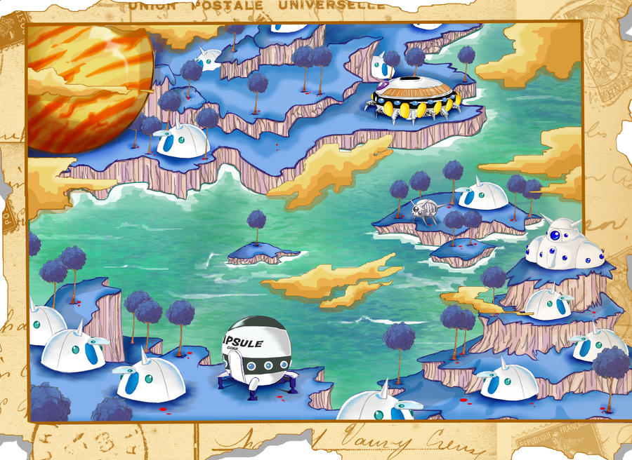 Namek Map namek map by vittara on DeviantArt
