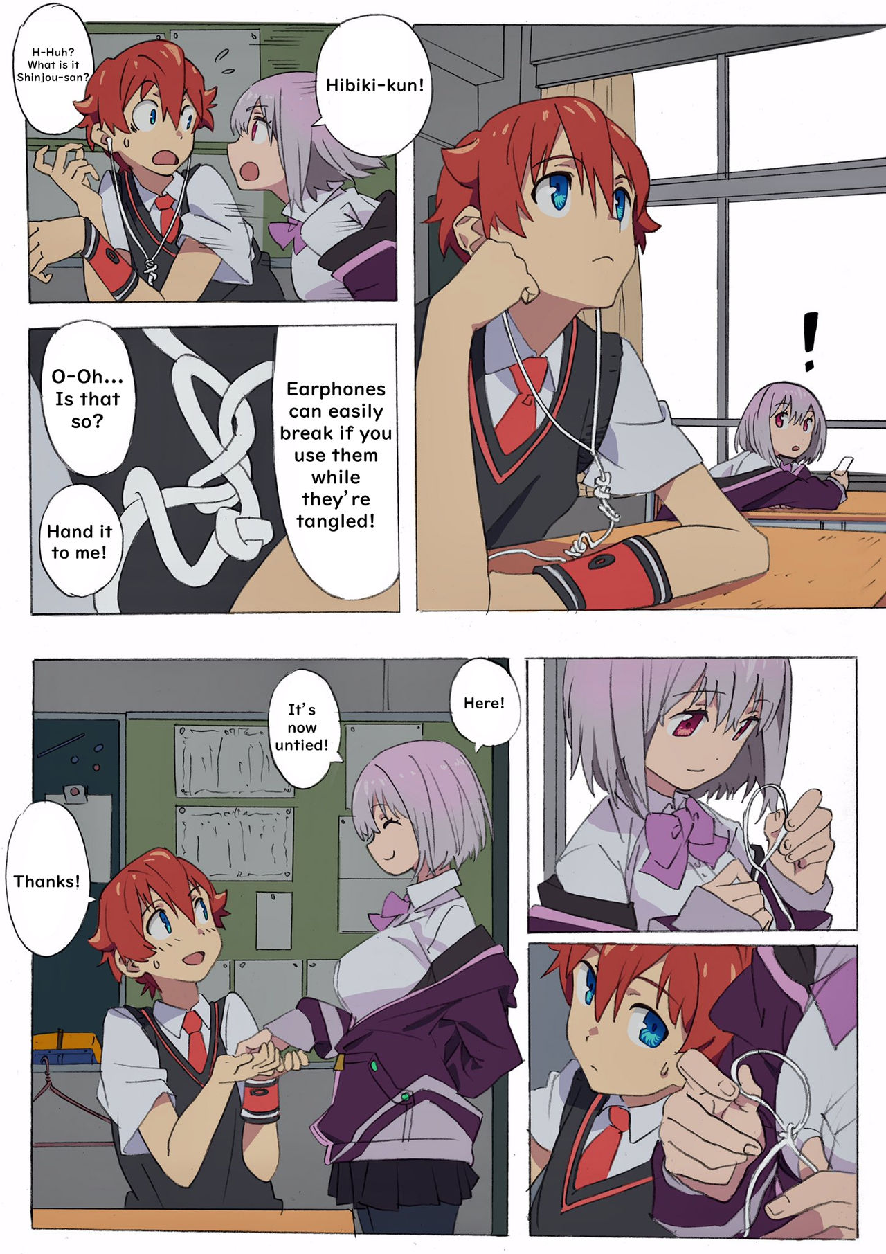 Untangling Deviantart Untangling Earbuds (Yuta x Akane) by KID-Z4P on DeviantArt