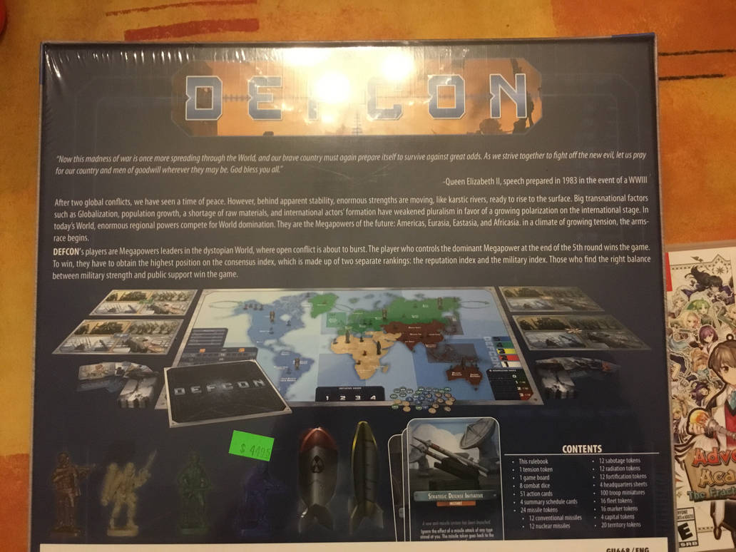 DEFCON Board Game (Backside) by KID-Z4P on DeviantArt