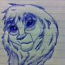 Lion in pen