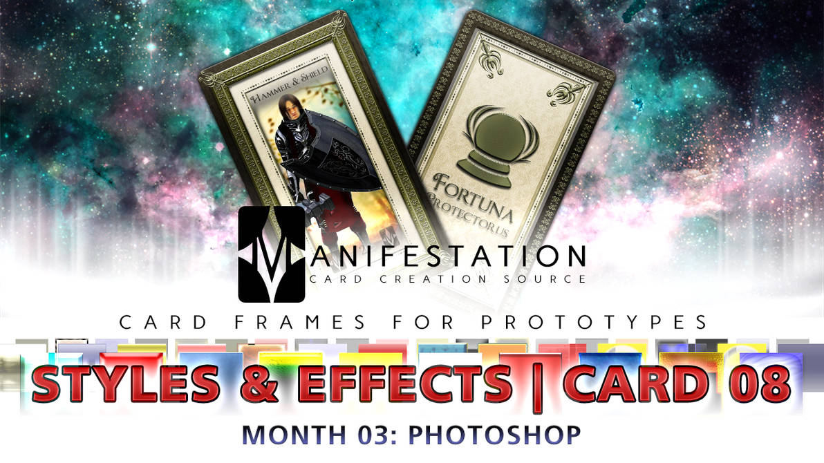 Month 03: Card 08 - Photoshop (Styles+FX | Tarot) by CauseThought