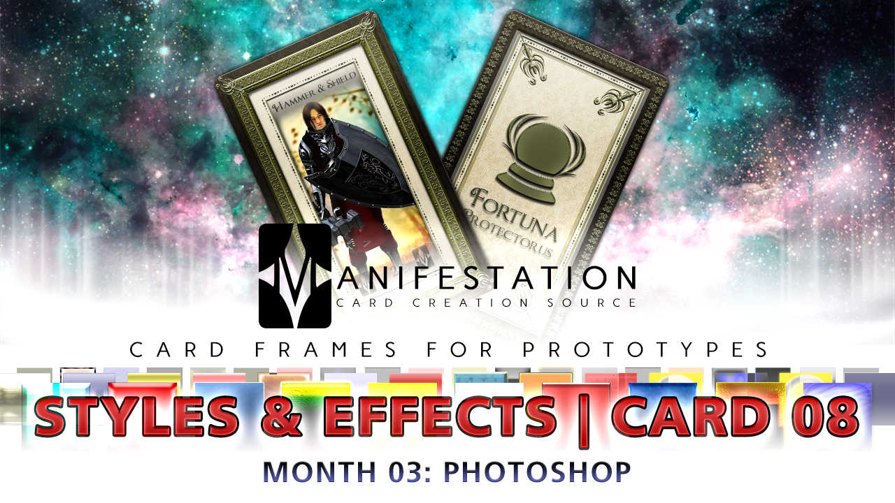 Month 03: Card 08 - Photoshop (Styles+FX | Tarot) by CauseThought