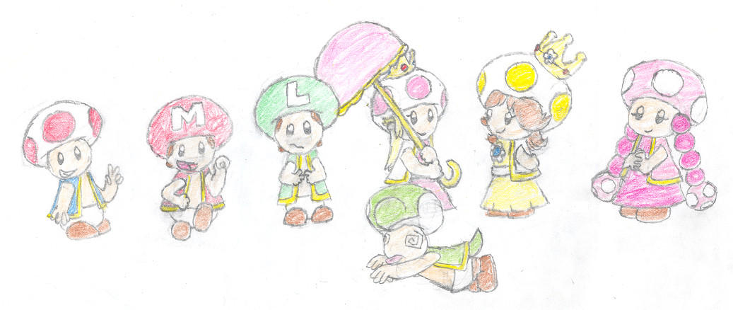 Toad Variations Mario Super Toad Mario by MoonbowDragon on DeviantArt