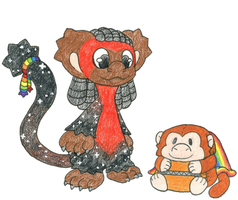 #3472 Bagbean - Monkey by MiniDragonfly