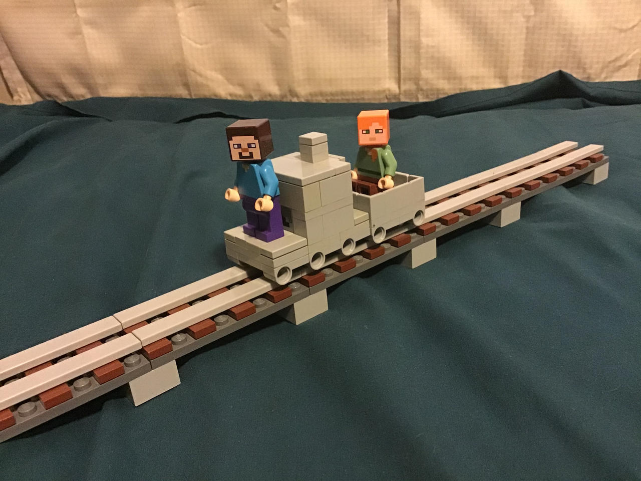 LEGO Minecraft steam locomotive idea 2 by steamrailwilly on DeviantArt