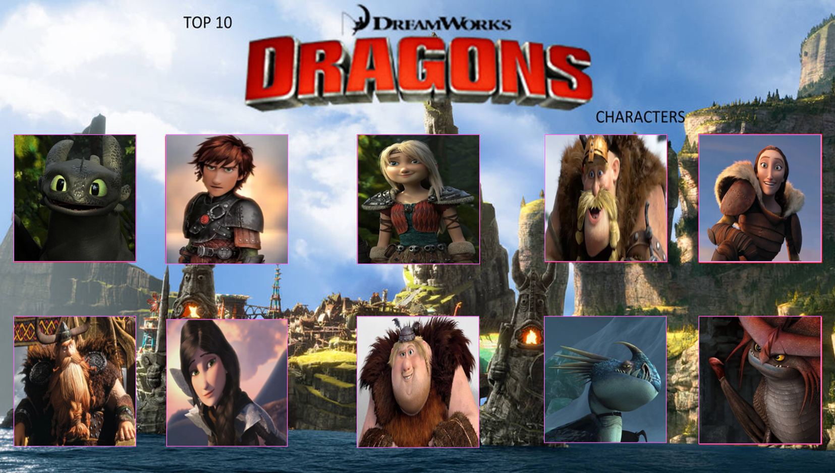 how to train your dragon 2 characters names