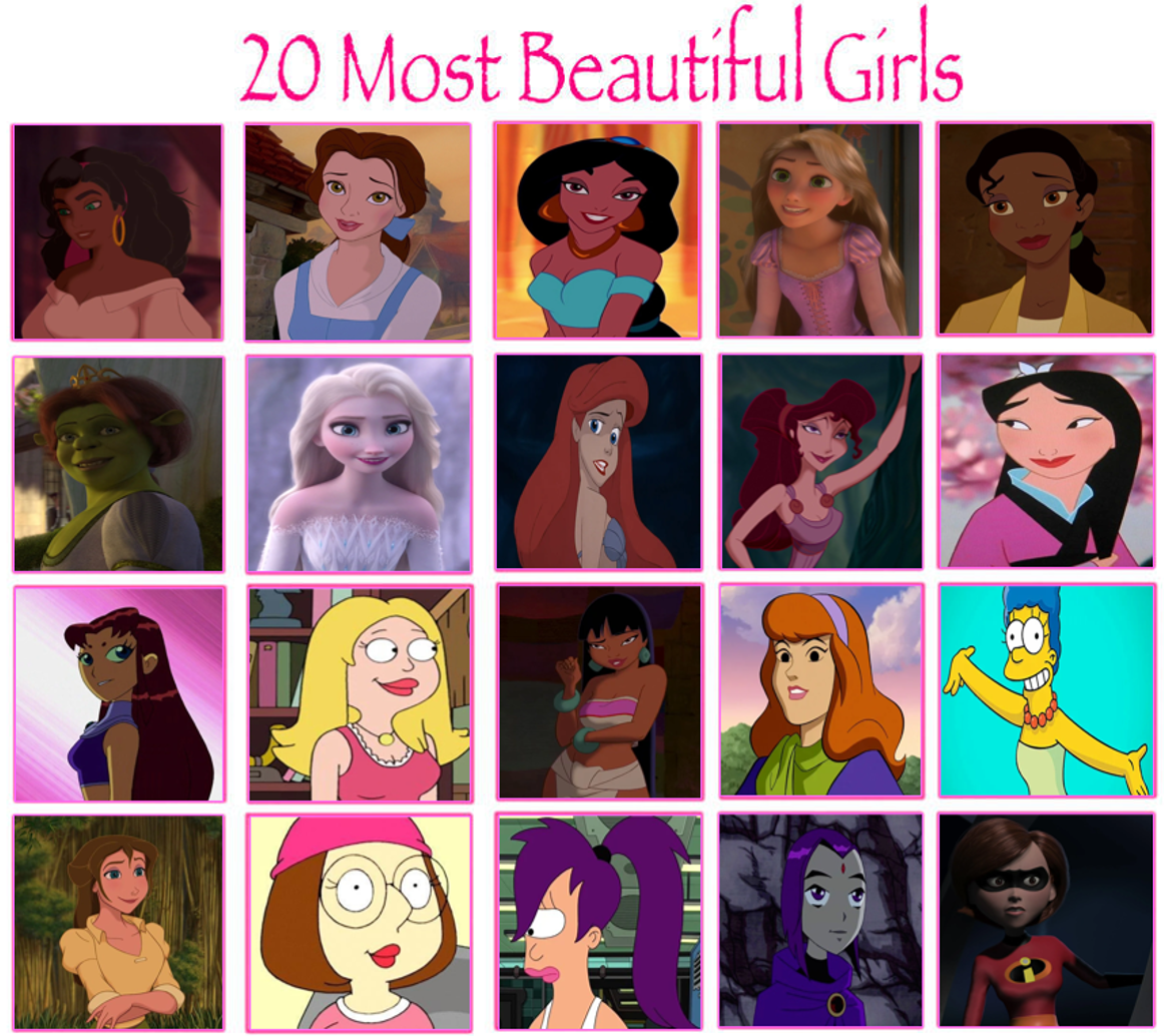 Who do toi think is the most beautiful female character from