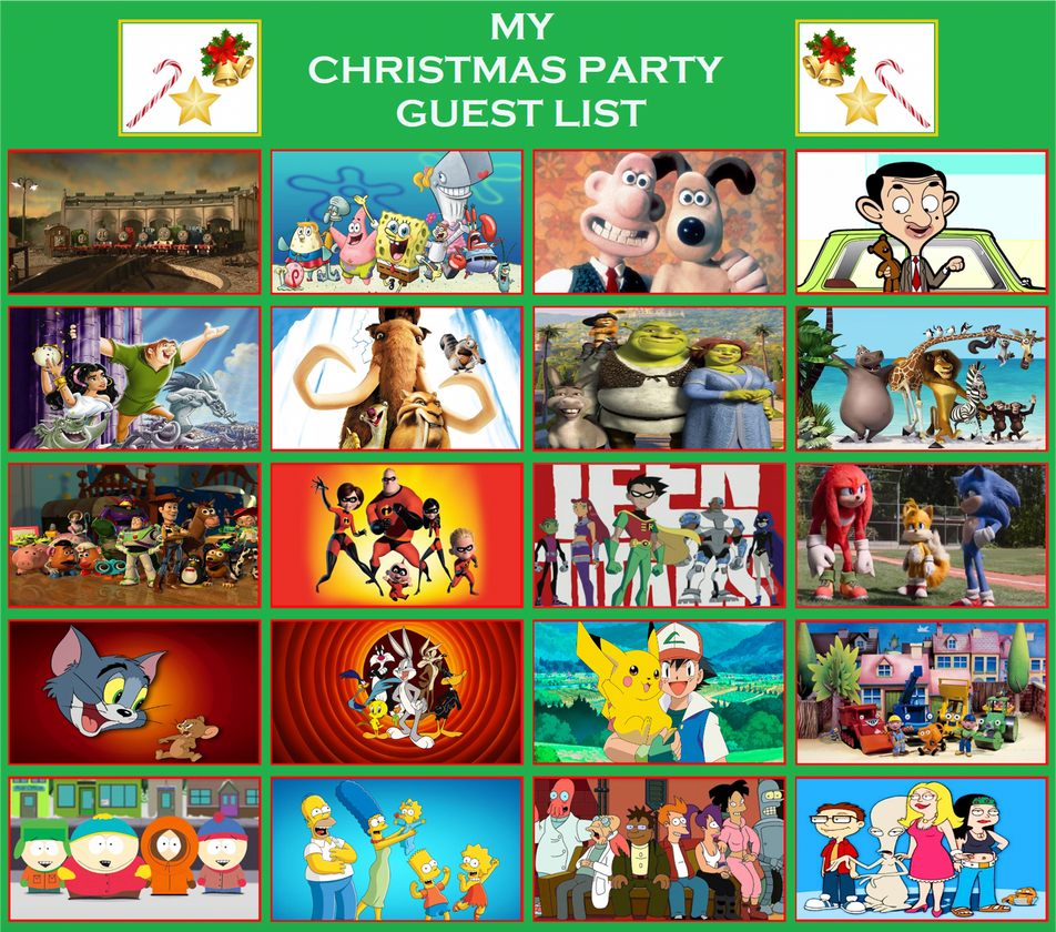 My Christmas Party Guest List by Media201055 on DeviantArt