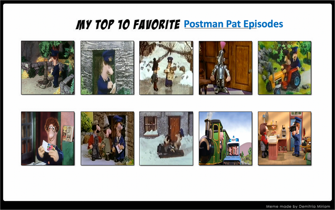 Top 10 Postman Pat Episodes by Media201055 on DeviantArt