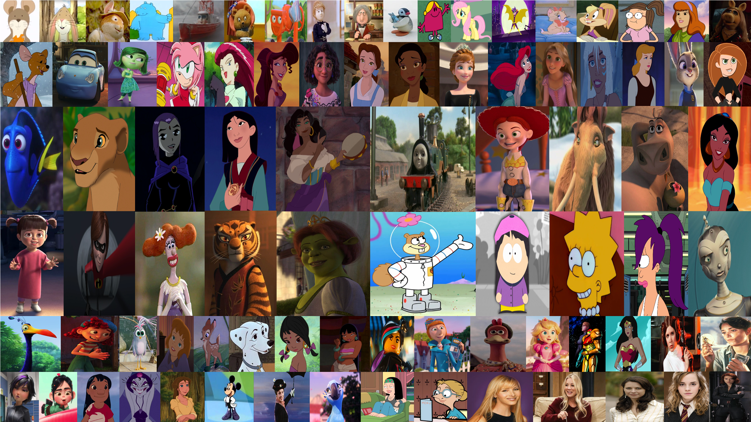 Characters Collages Deviantart Collage Of My Favourite Female Characters by Media201055 on DeviantArt