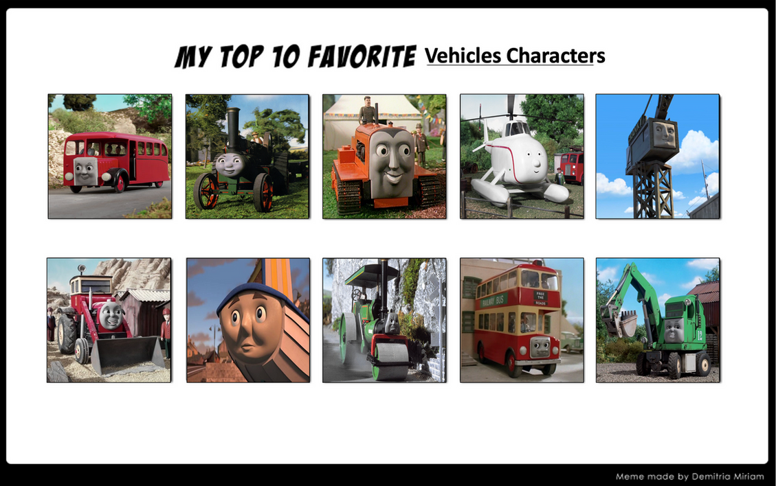 Fun Characters Car Riders Top 10 Vehicle Characters by Media201055 on DeviantArt