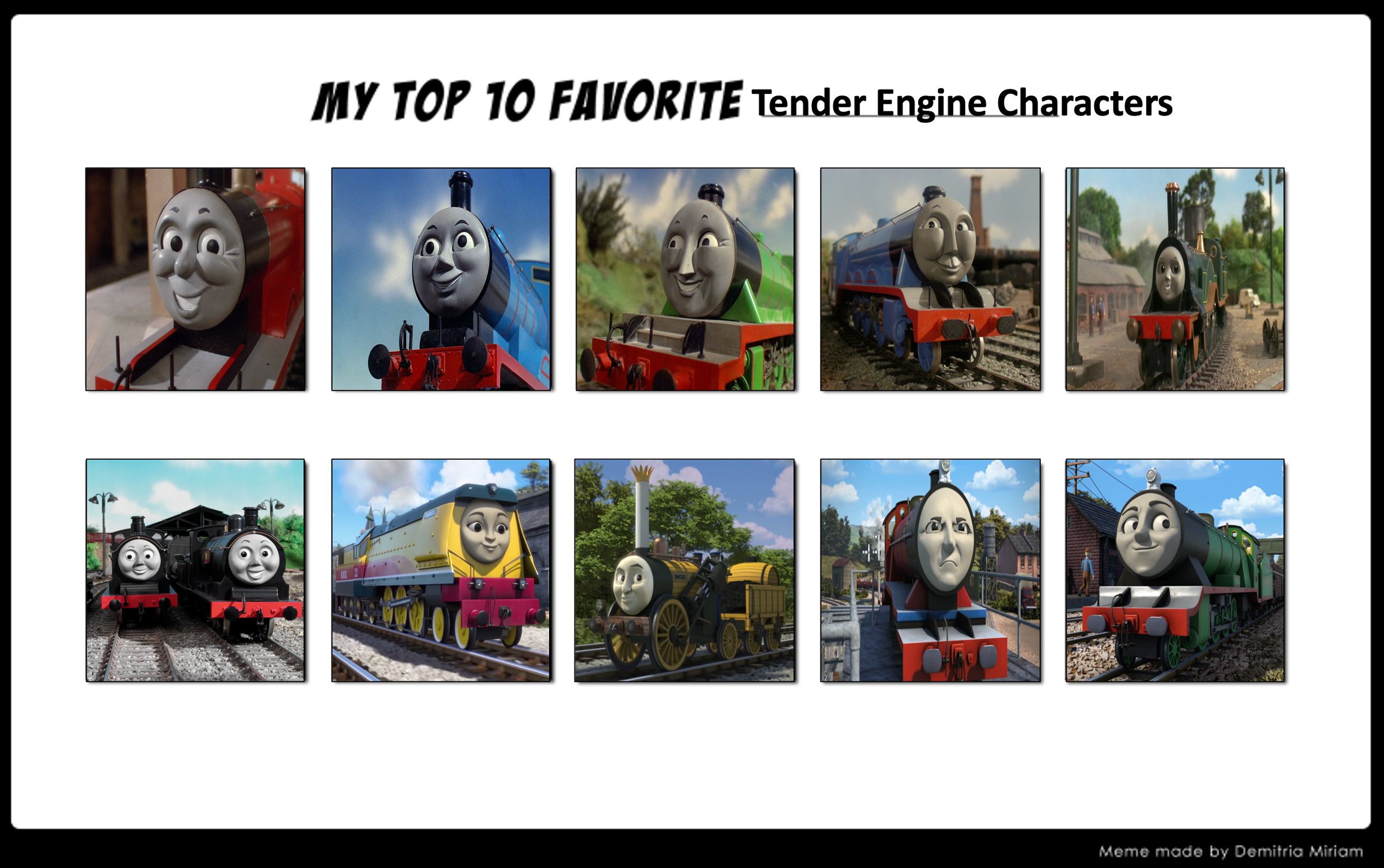 Engine Character Top 10 Tender Engine Characters by Media201055 on DeviantArt