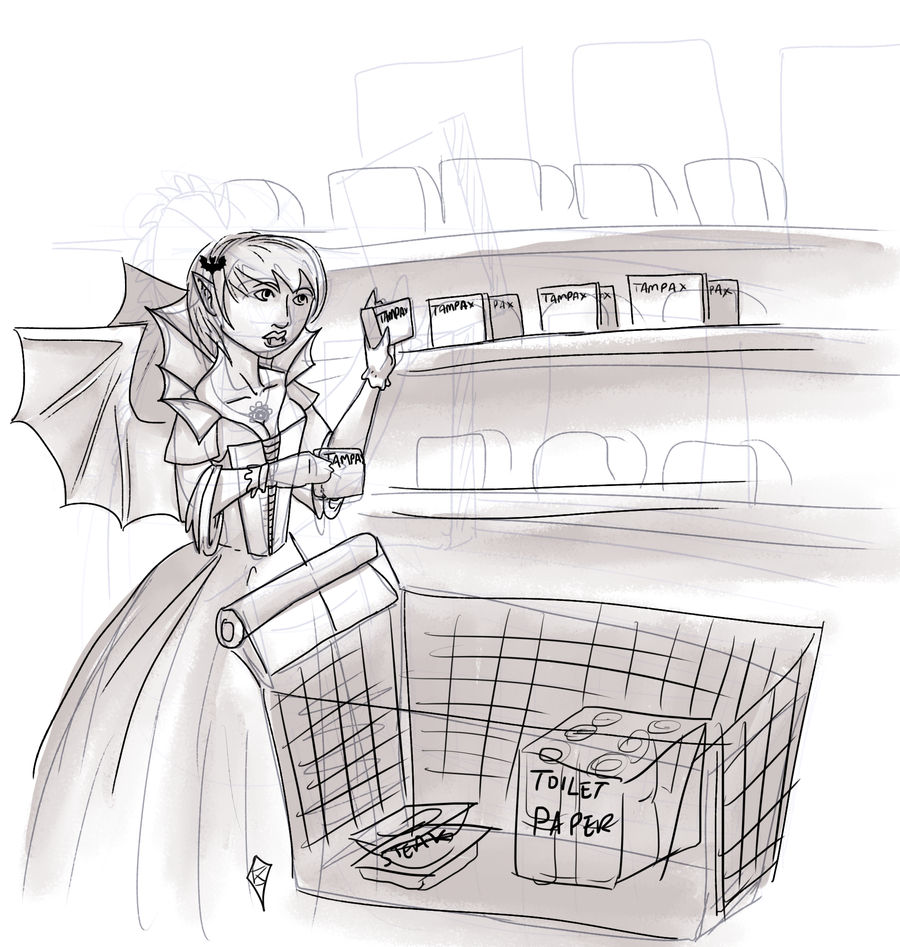 Art Trade:  Supermarket Vampire