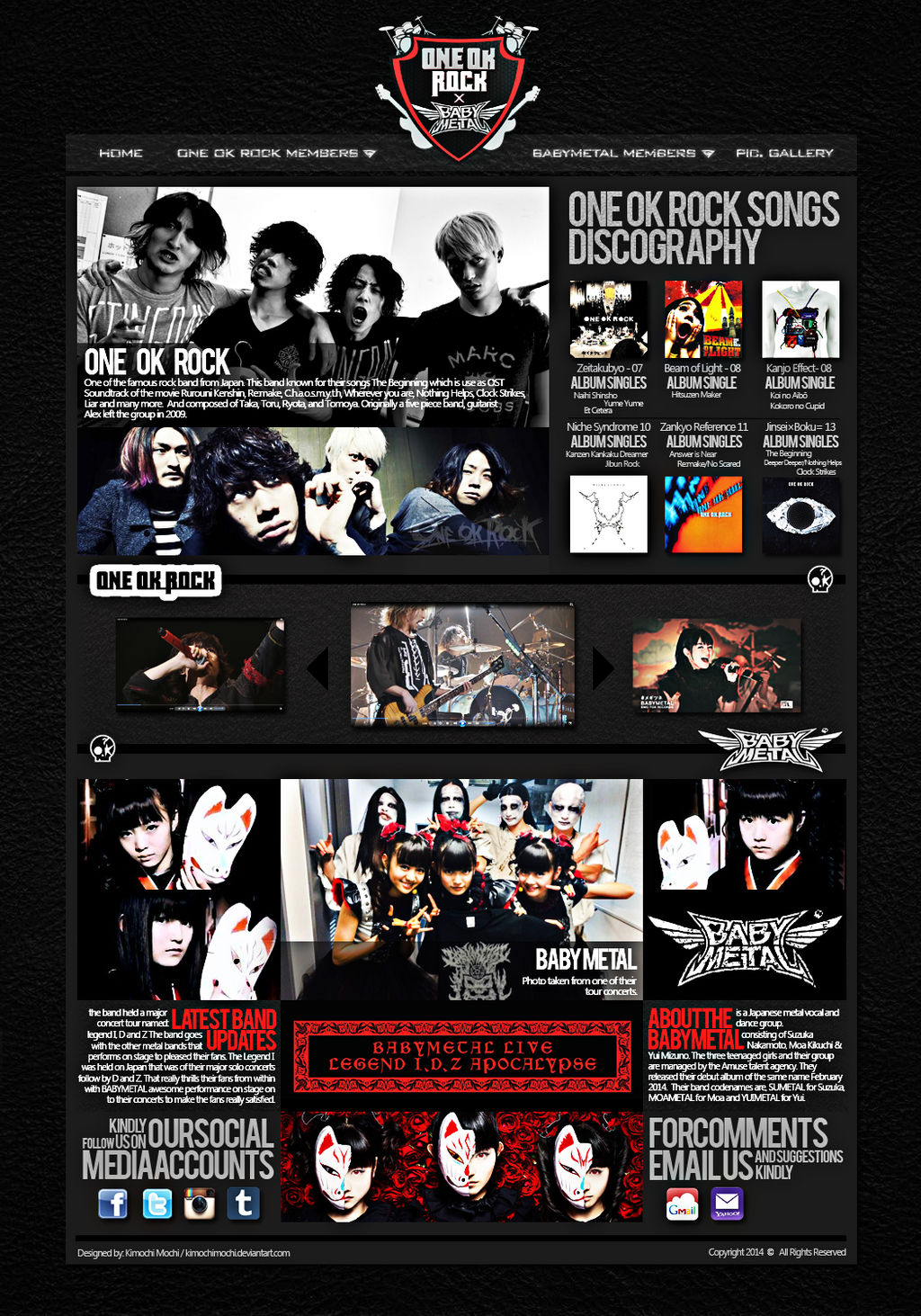 One Ok Rock X Babymetal By Kimochimochi On Deviantart One Ok Rock X Babymetal By Kimochimochi On Deviantart