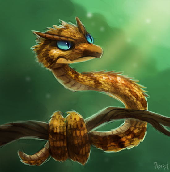 Atheris Hispida by Syrriolth on DeviantArt