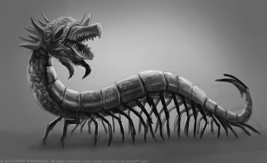 Centipede Monster by Cryptid-Creations on DeviantArt.