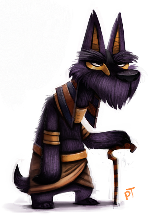Anubis Rabbit Day 556. Sketch Dailies Challenge - Anubis by Cryptid-Creations on ...