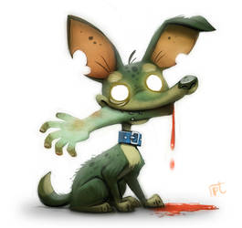 Daily Painting 618 # Zombie Dog