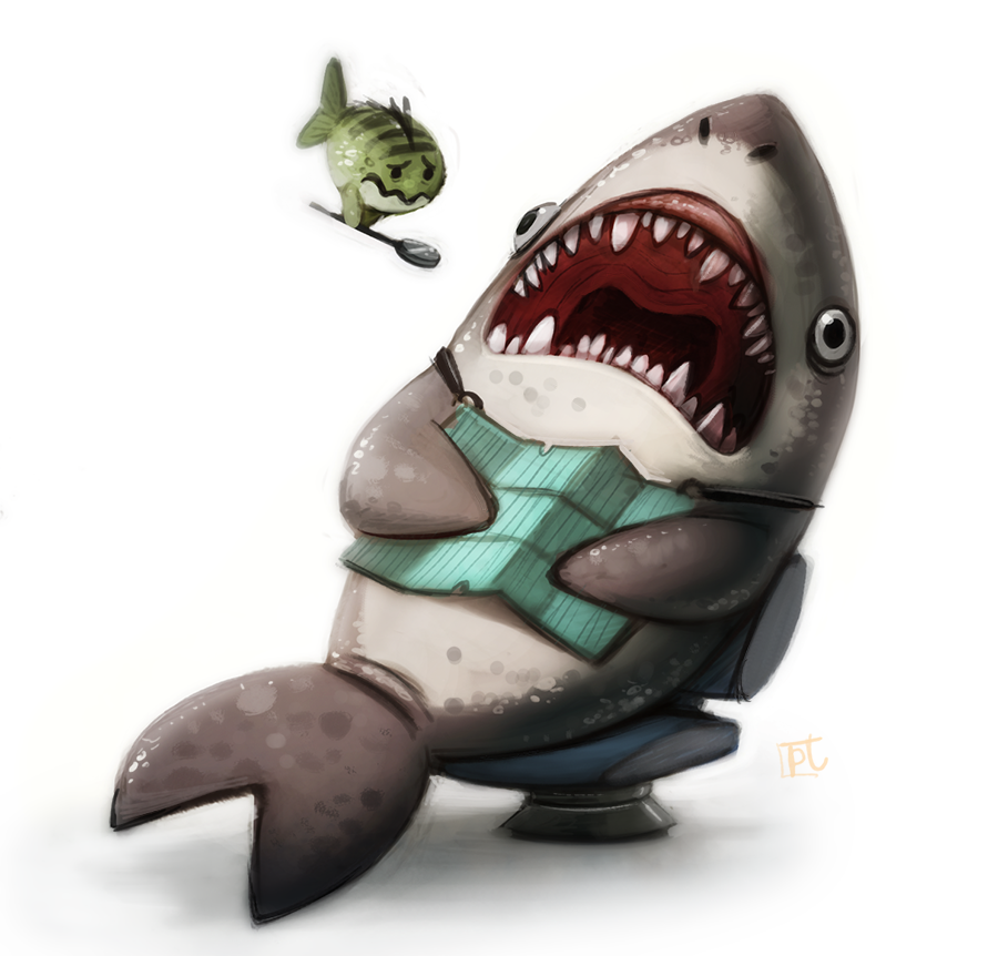 Daily Paint #627 - Shark Dentist
