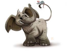 Daily Paint #630 - Elephant