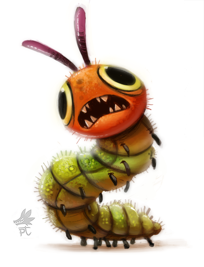 Daily Paint #644. Very Hungry Caterpillar