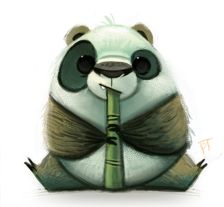 Daily Paint #671 - Panda Quickie